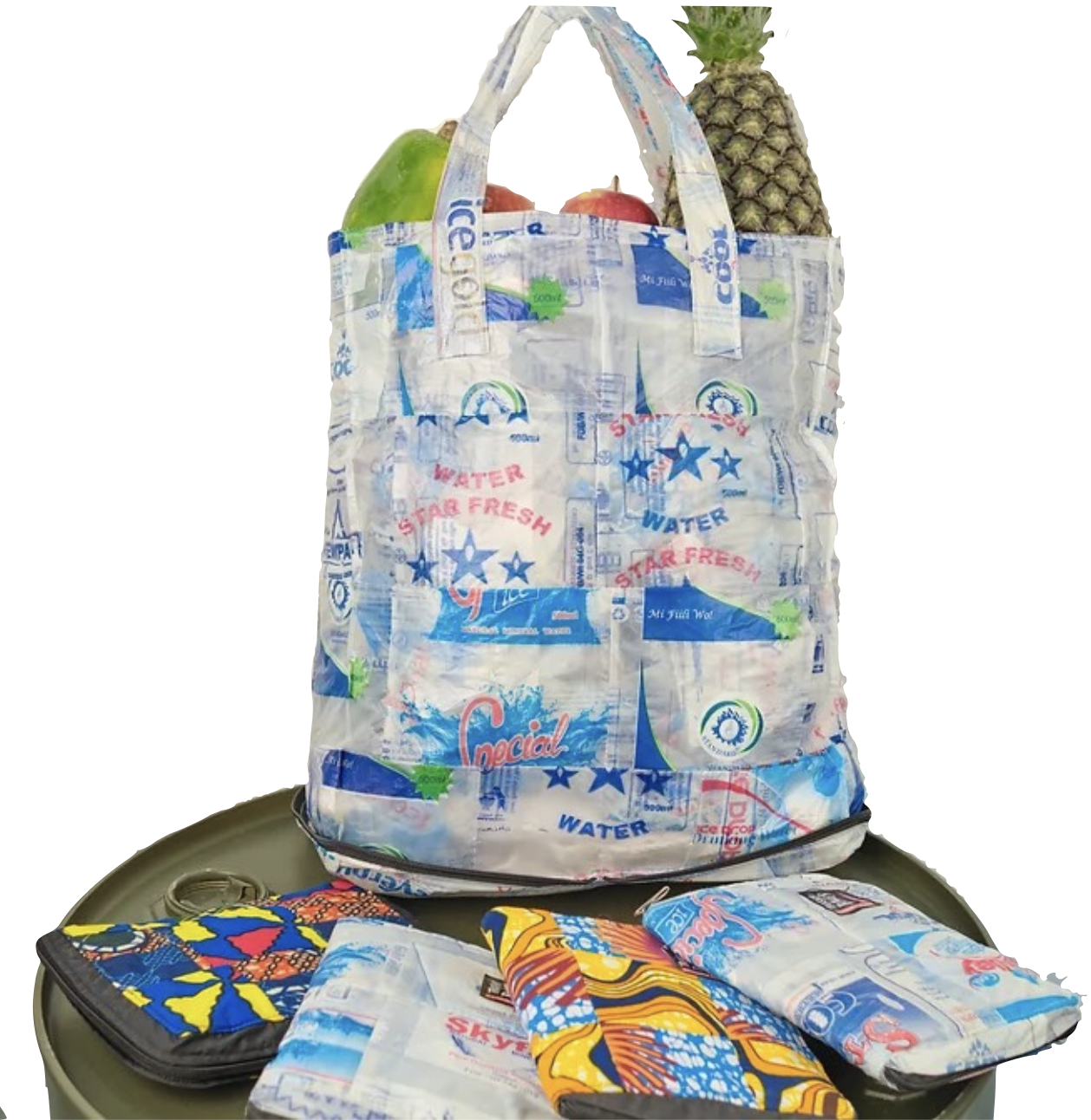 Trashy Bags Africa foldup shopping bag (water sachet outer)